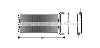 AVA QUALITY COOLING msa6399 -  Теплообменник, отопление салона